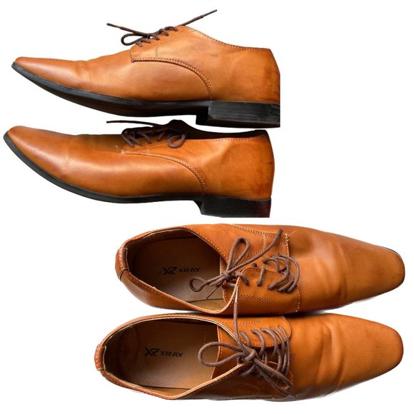 XRAY Other - Xray Plain Oxford Dress Shoes, Men's US 12, Light Caramel Brown, Like NEW